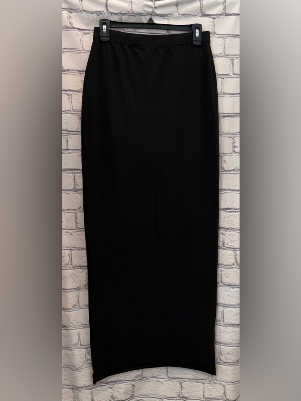 Naked Wardrobe Size:1 Classic Black Women's Pencil Skirt 100% Cotton